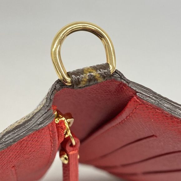 Louis Vuitton Long Wallet Monogram Portefeuille Antholite M60250 Rouge Ladies - Picture 7 of 10